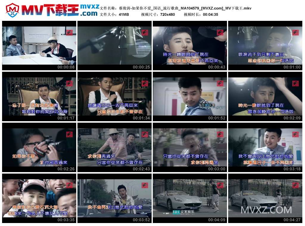 蔡俊涛-如果你不爱_国语_流行歌曲_MA104579